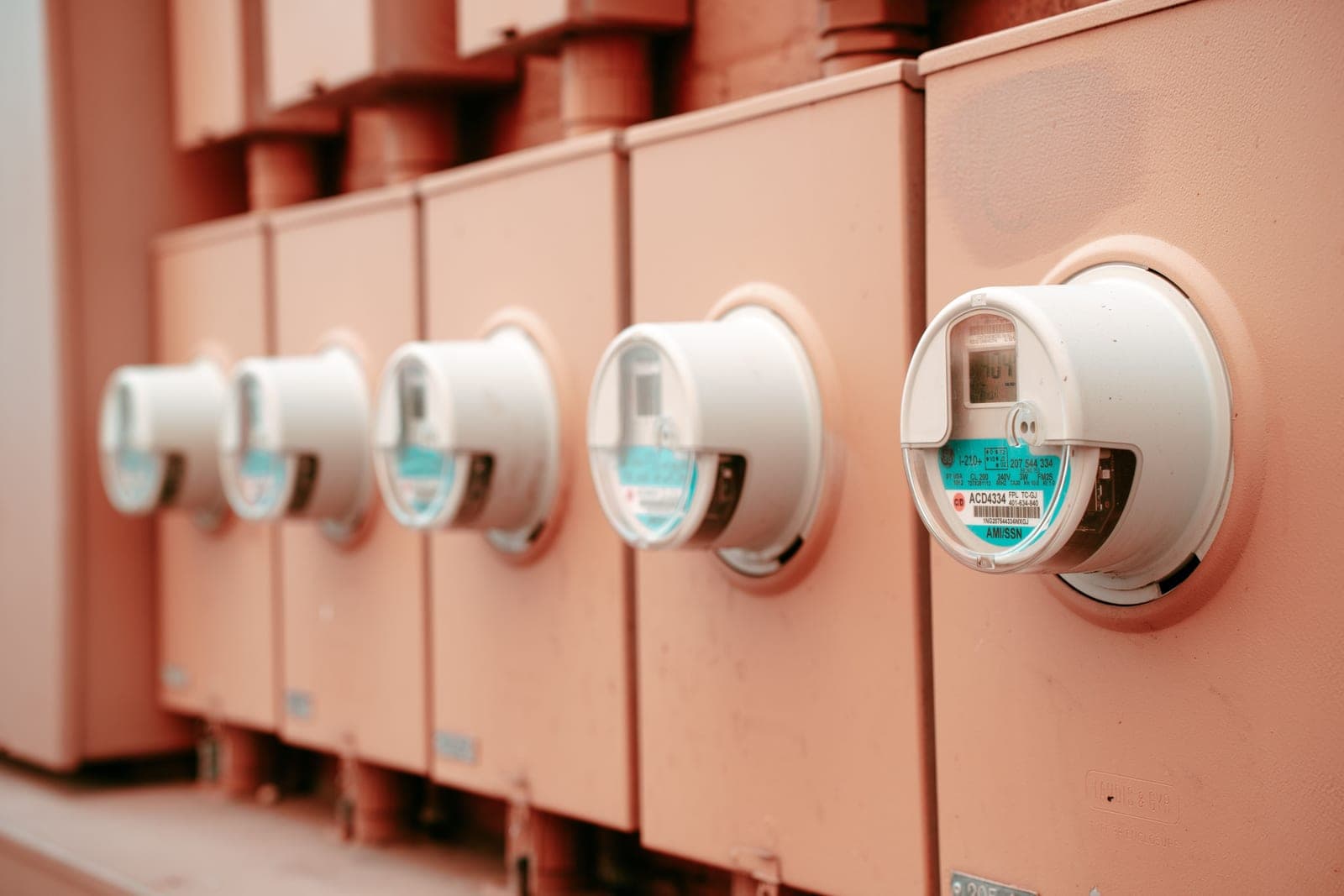 A domestic electricity meter used to work out running costs
